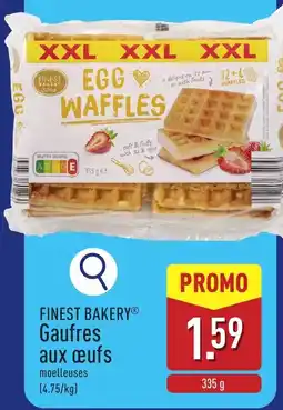 ALDI Finest bakery gaufres aux oeufs moelleuses aanbieding