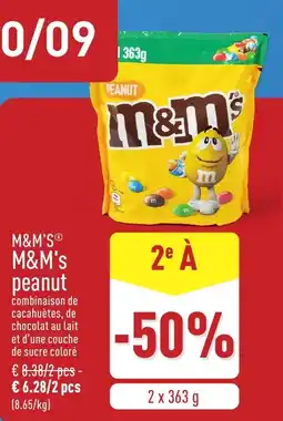 ALDI M&M's peanut aanbieding