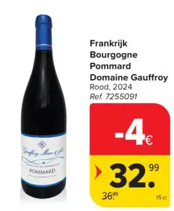 Frankrijk Bourgogne Pommard Domaine Gauffroy Rood