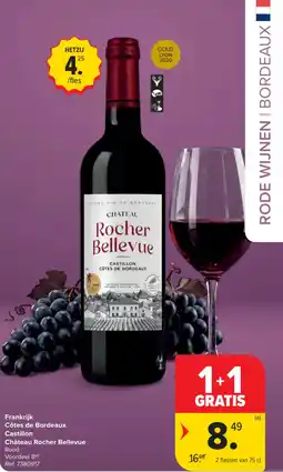 Carrefour Rode wijn Château Rocher Bellevue aanbieding
