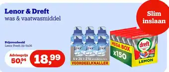 Lenor & Dreft was & vaatwasmiddel