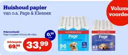 Bol.com Huishoud papier van o.a. Page & Kleenex aanbieding