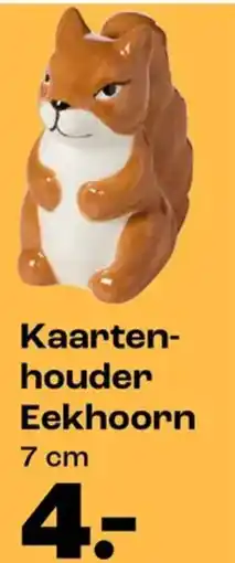 Kwantum Kaartenhouder Eekhoorn aanbieding