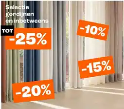 Kwantum gordijnen en inbetweens aanbieding