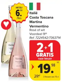 Carrefour Italië Costa Toscana Martina Vermentino aanbieding