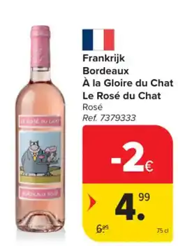Carrefour Le Rosé du Chat aanbieding
