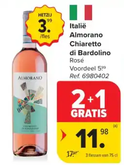 Carrefour Italië Almorano Chiaretto di Bardolino Rosé aanbieding