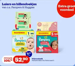 Bol.com Luiers en billendoekjes van o.a. Pampers & Huggies aanbieding