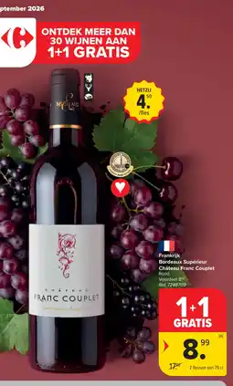 Carrefour Château franc couplet aanbieding