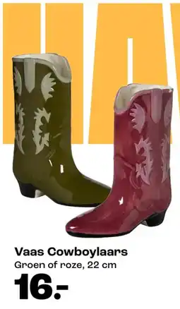 Kwantum Vaas Cowboylaars aanbieding