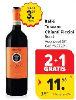 Carrefour Italië Toscane Chianti Piccini Rood aanbieding