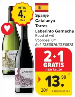 Carrefour Spanje Catalunya Torres Laberinto Garnacha aanbieding