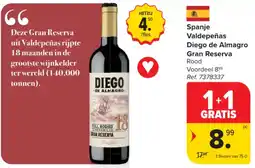 Carrefour Diego de Almagro Gran Reserva Rood aanbieding