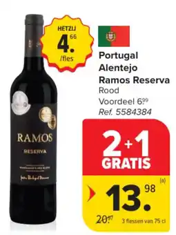 Carrefour Portugal Alentejo Ramos Reserva Rood aanbieding