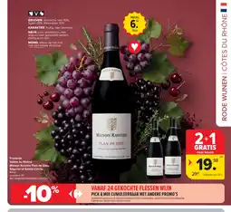 Carrefour Rode wijnen | Côtes du Rhône aanbieding