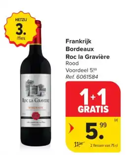 Carrefour Frankrijk Bordeaux Roc la Gravière Rood aanbieding