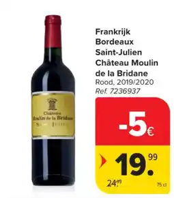 Carrefour Frankrijk Bordeaux Saint-Julien Château Moulin de la Bridane aanbieding