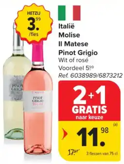 Carrefour Italië Molise Il Matese Pinot Grigio aanbieding