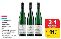 Carrefour Luxemburg Moezel Domaines Vinsmoselle Wit aanbieding