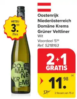 Carrefour Oostenrijk Niederösterreich Domäne Krems Grüner Veltliner Wit aanbieding
