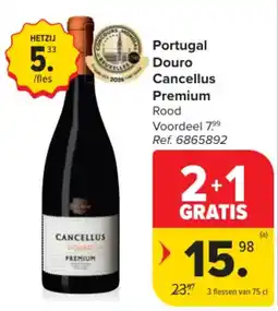 Carrefour Portugal Douro Cancellus Premium Rood aanbieding