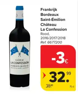 Carrefour Frankrijk Bordeaux Saint-Émilion Château La Confession aanbieding