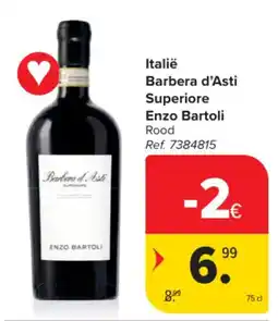 Carrefour Italië Barbera d'Asti Superiore Enzo Bartoli aanbieding