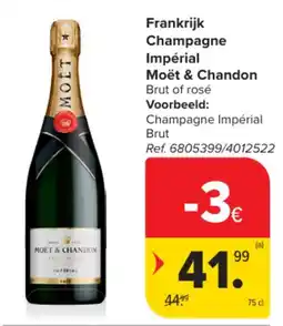 Carrefour Frankrijk Champagne Moët & Chandon aanbieding