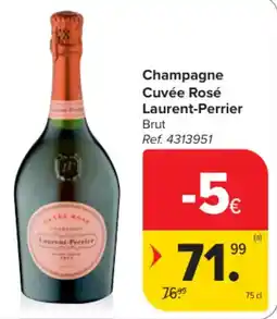 Carrefour Champagne Cuvée Rosé Laurent-Perrier Brut aanbieding