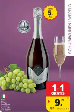 Carrefour Italië Borgo San Pietro Cuvée Brut aanbieding