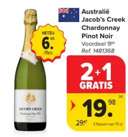 Carrefour Jacobs creek chardonnay pinot noir aanbieding