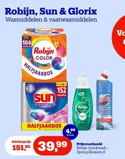 Bol.com Robijn, Sun & Glorix Wasmiddelen & vaatwasmiddelen aanbieding