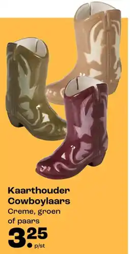 Kwantum Kaarthouder Cowboylaars aanbieding