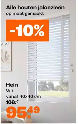 Kwantum houten jaloezieën aanbieding