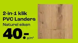 Kwantum 2-in-1 klik pvc landers naturel eiken aanbieding