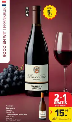 Carrefour Chardonnay en Pinot Noir aanbieding