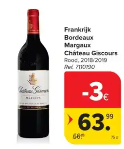 Carrefour Frankrijk Bordeaux Margaux Château Giscours aanbieding