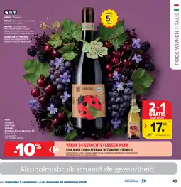Carrefour Rode wijn aanbieding