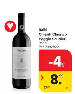 Carrefour Italië Chianti Classico Poggio Scudieri Rood aanbieding
