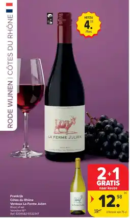 Carrefour Rode wijnen | Côtes du Rhône aanbieding