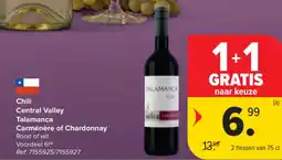 Carrefour Chili Central Valley Talamanca Carménère of Chardonnay aanbieding