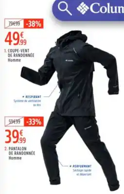 Intersport Coupe-vent de randonnée homme aanbieding