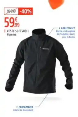 Intersport Veste softshell homme aanbieding