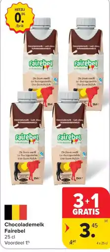 Carrefour Market Chocolademelk Fairebel aanbieding