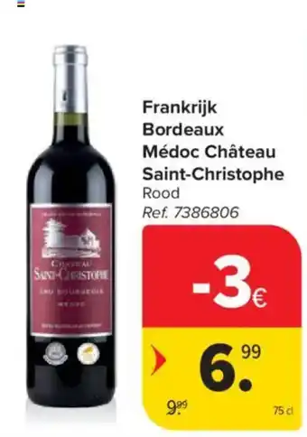 Frankrijk Bordeaux Médoc Château Saint-Christophe Rood