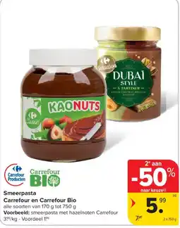 Carrefour Market Smeerpasta aanbieding