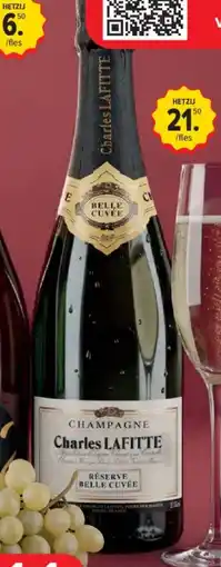 Carrefour Market Frankrijk Champagne Charles Lafitte Réserve Belle Cuvée aanbieding