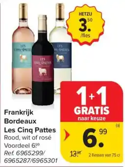 Carrefour Market Frankrijk Bordeaux Les Cinq Pattes aanbieding