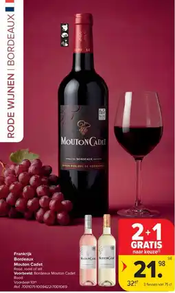 Carrefour Market Rode wijnen | Bordeaux Mouton Cadet aanbieding