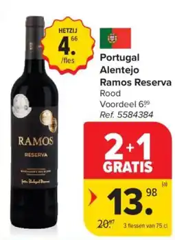 Carrefour Market Portugal Alentejo Ramos Reserva Rood aanbieding